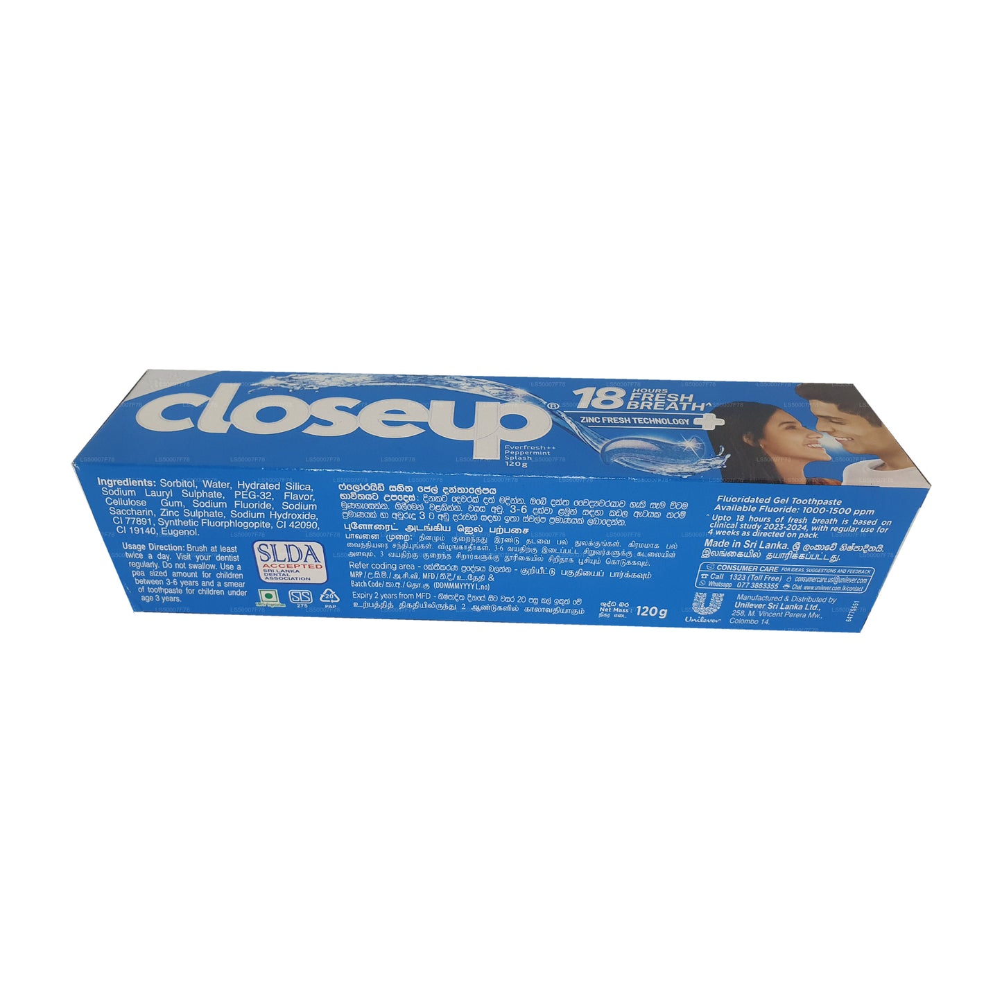 Gel para salpicaduras Close Up Act (120 g)