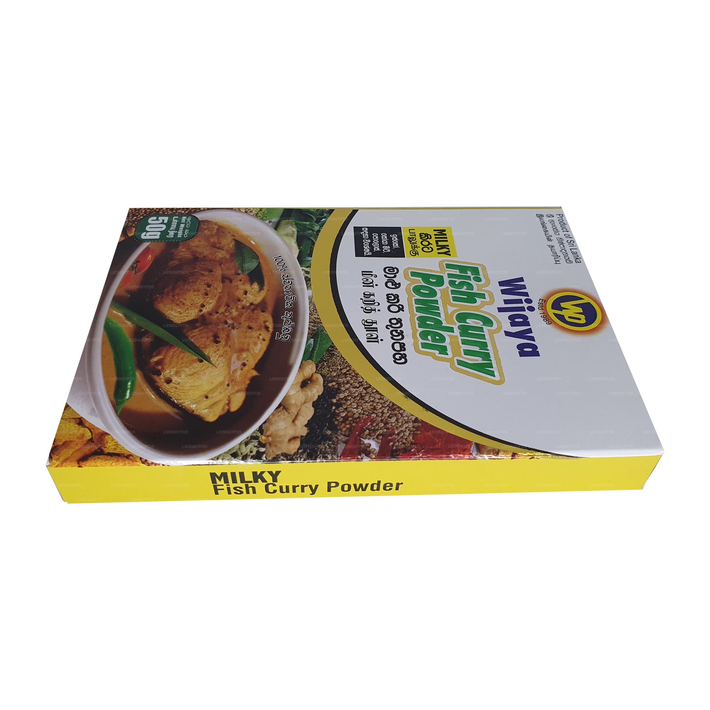 Polvo de curry de pescado lechoso Wijaya (50 g)