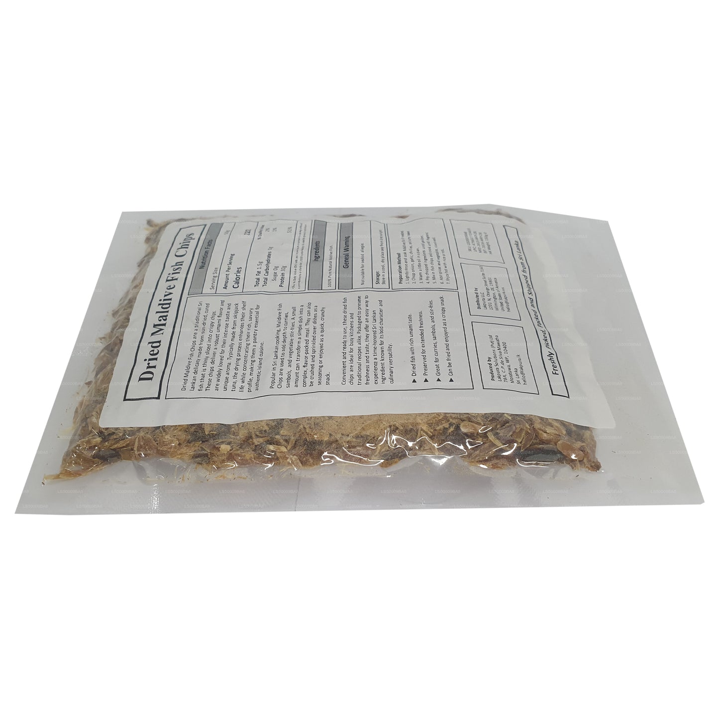 Paquete de chips de pescado Lakpura Maldive (150 g)