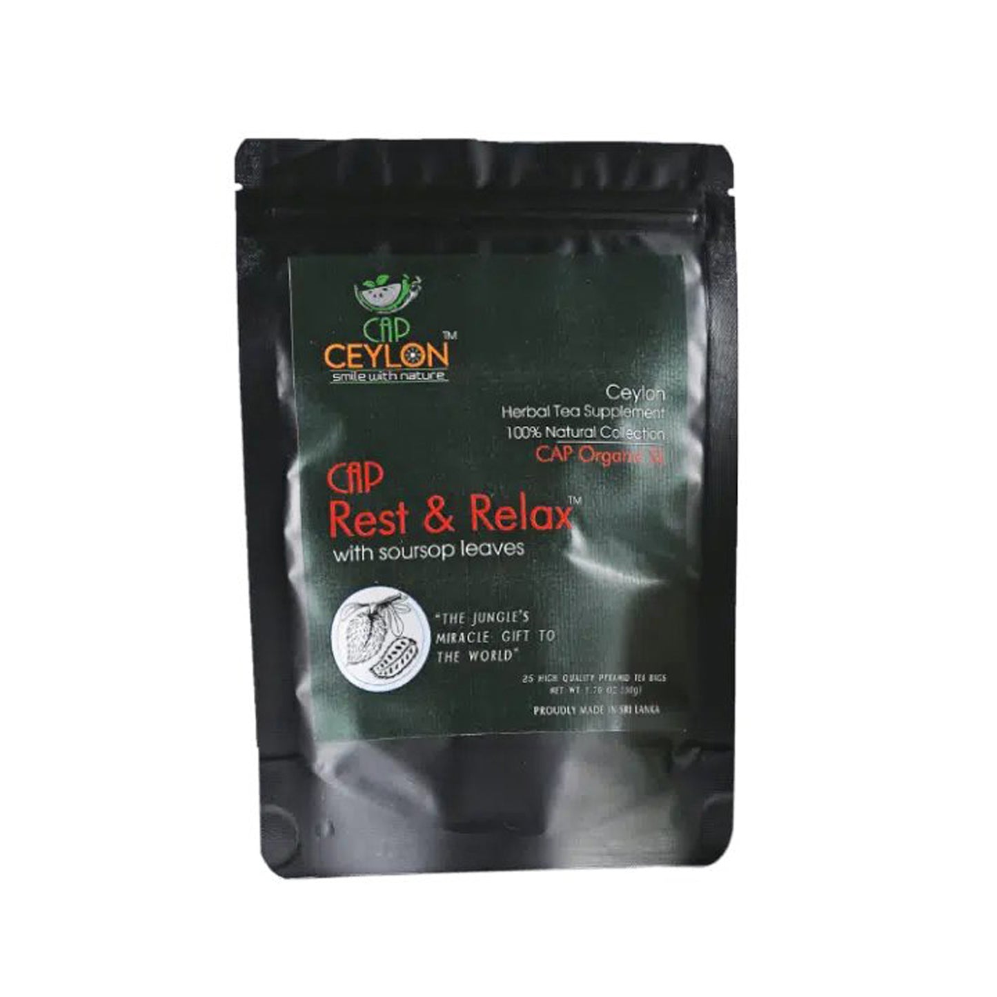 Té CAP Ceylon Rest & Relax (50 g) 25 bolsitas de té