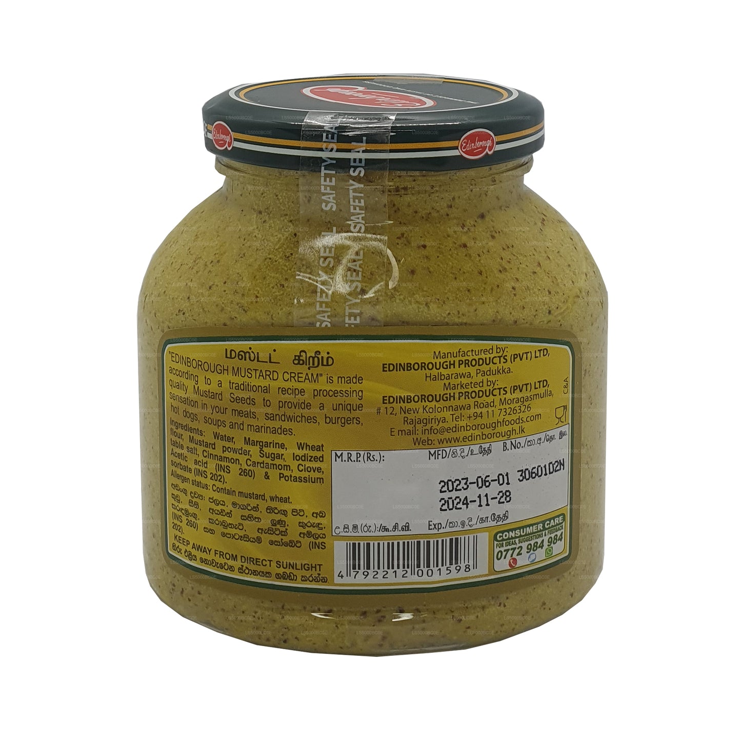 Crema de mostaza Edinborough (350 g)