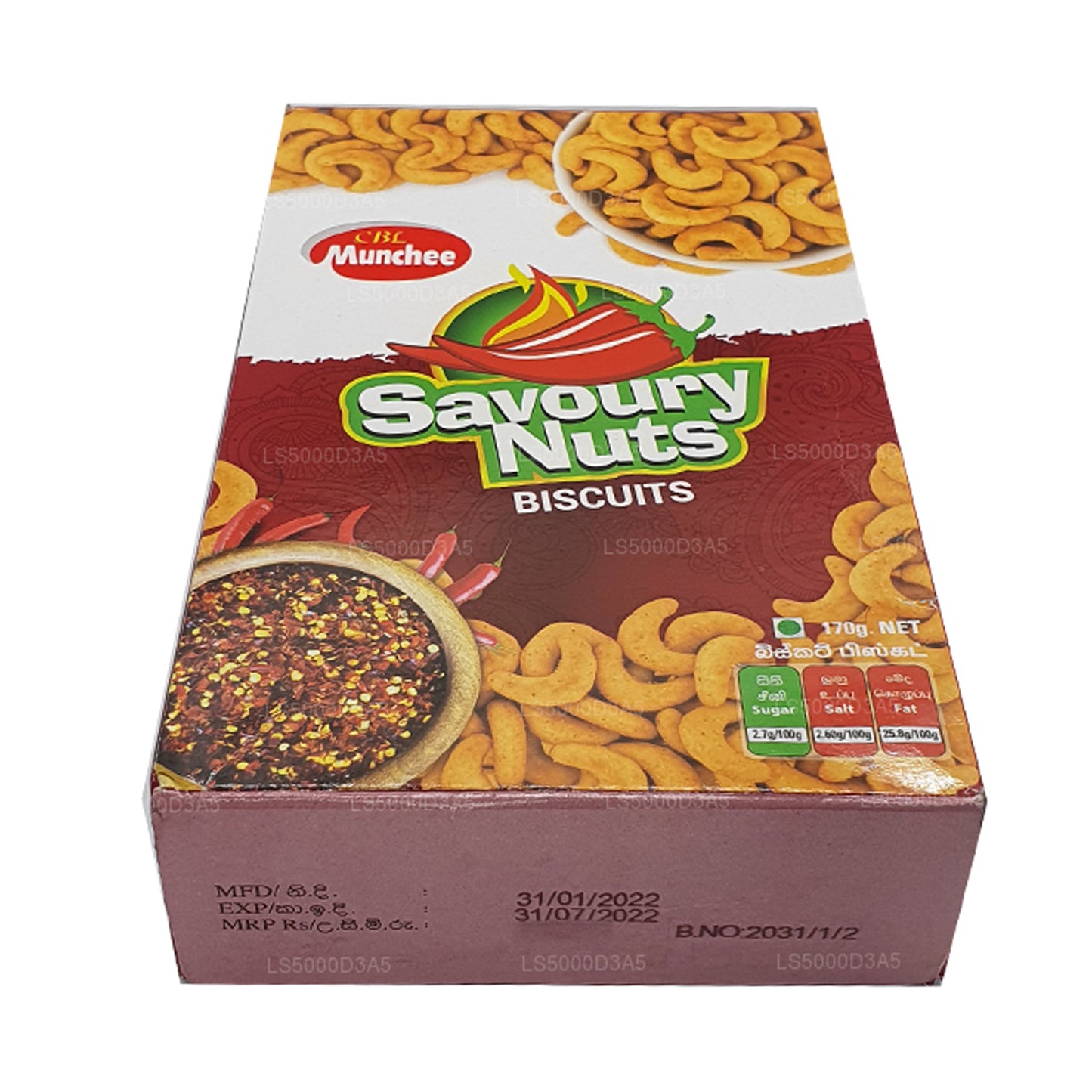 Nueces saladas Munchee Biscuit (170 g)