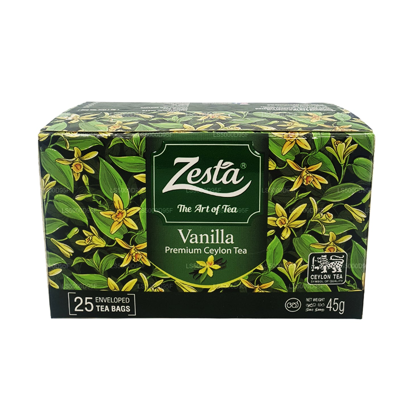 Té negro Zesta Vanilla (45 g) 25 bolsitas de té