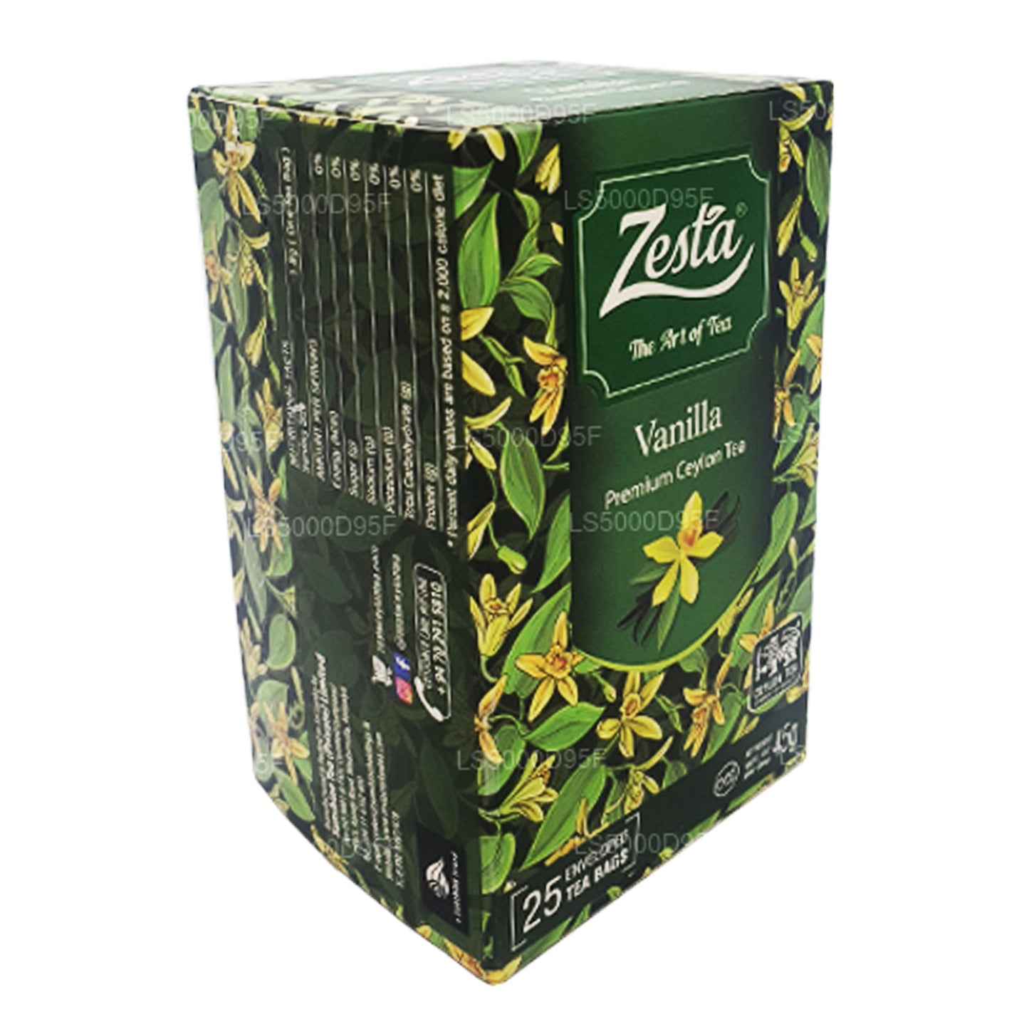 Té negro Zesta Vanilla (45 g) 25 bolsitas de té