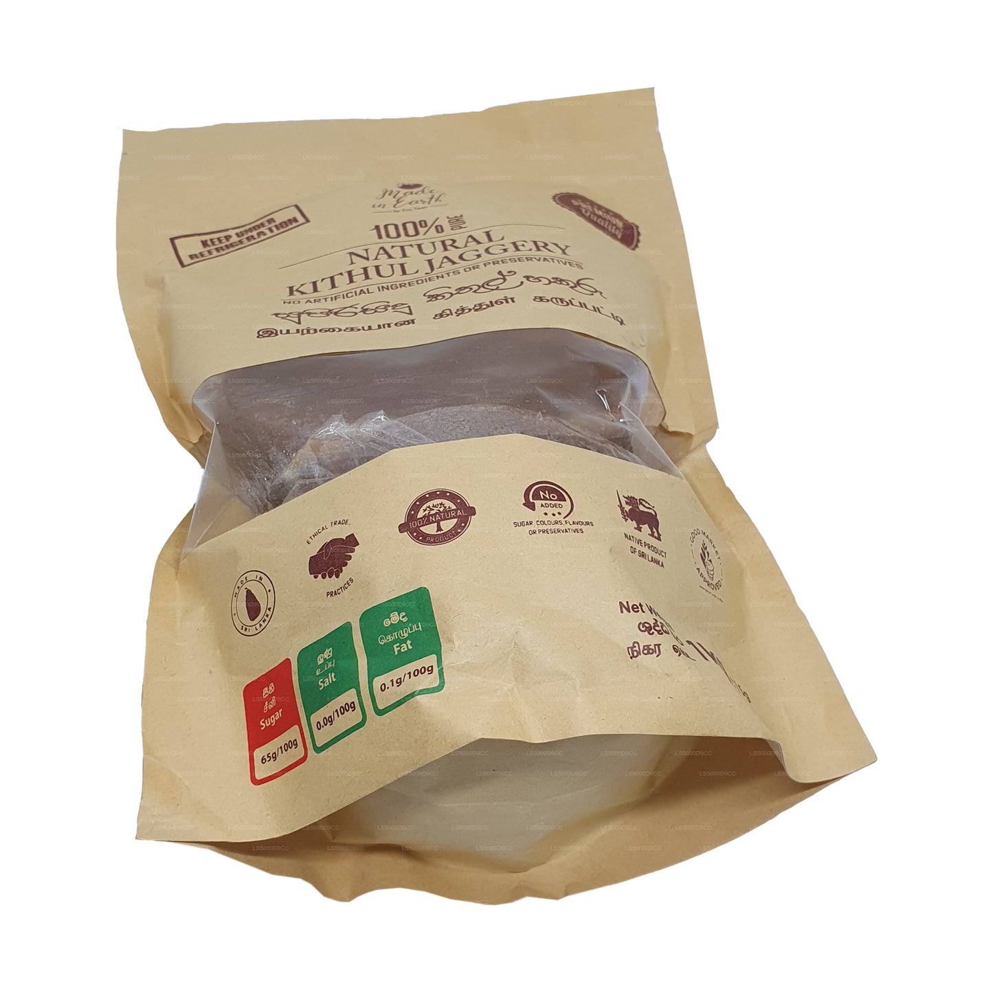 Jaggery Kithul natural puro hecho en la Tierra (500 g)