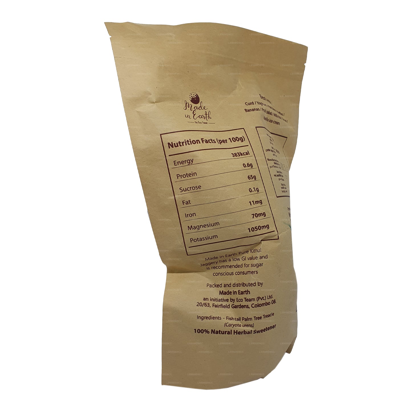 Jaggery Kithul natural puro hecho en la Tierra (500 g)