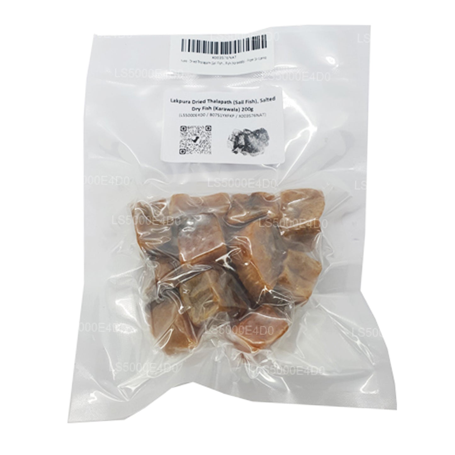 Lakpura Thalapath seco (pescado vela) 200 g, pescado seco salado (Karawala)