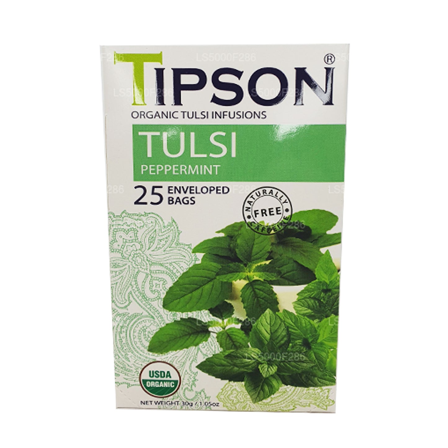 Té Tulsi orgánico Tipson con menta (30 g)
