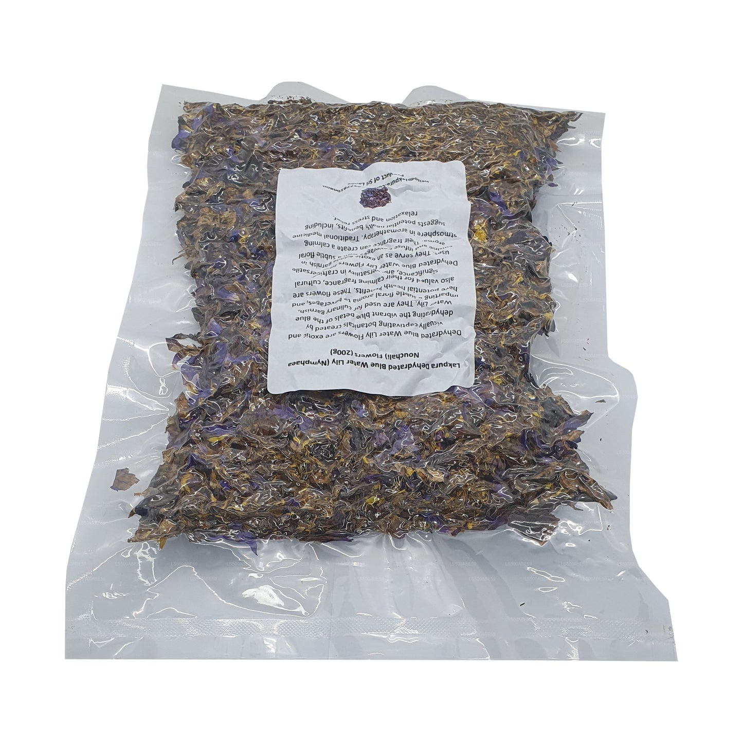 Flores de nenúfar azul deshidratadas de Lakpura (Nymphaea Nouchali)