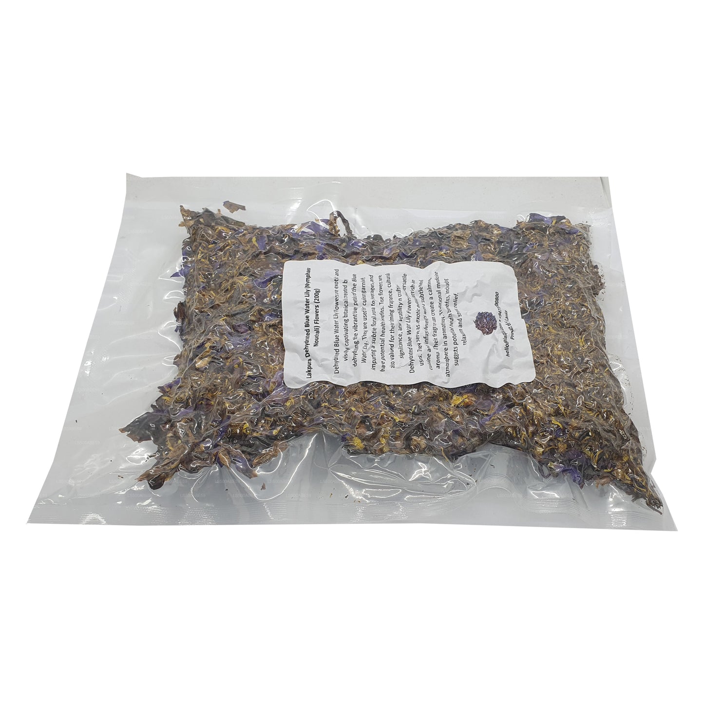 Flores de nenúfar azul deshidratadas de Lakpura (Nymphaea Nouchali)