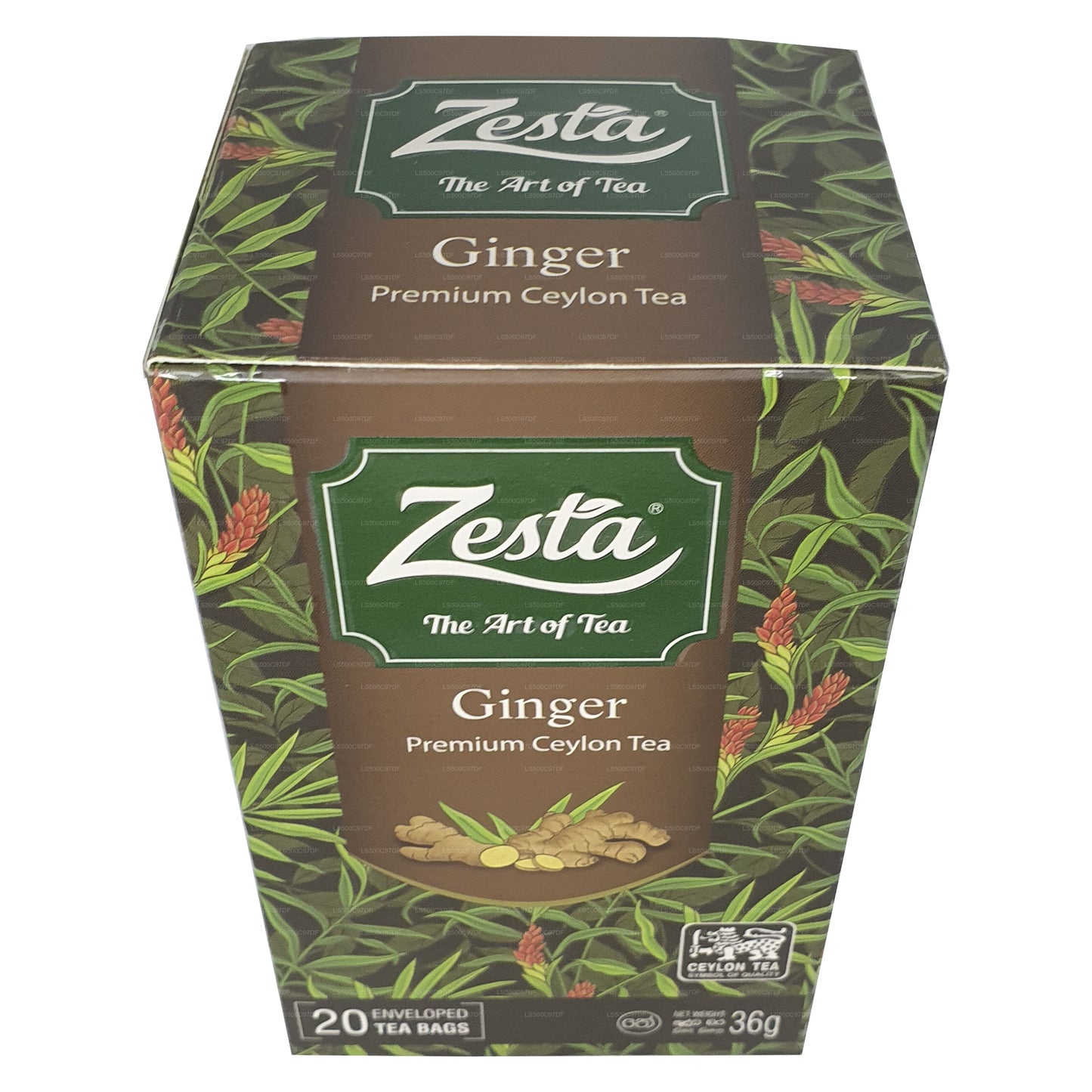 Té de Ceilán Zesta Ginger Premium (36 g) 20 bolsitas de té