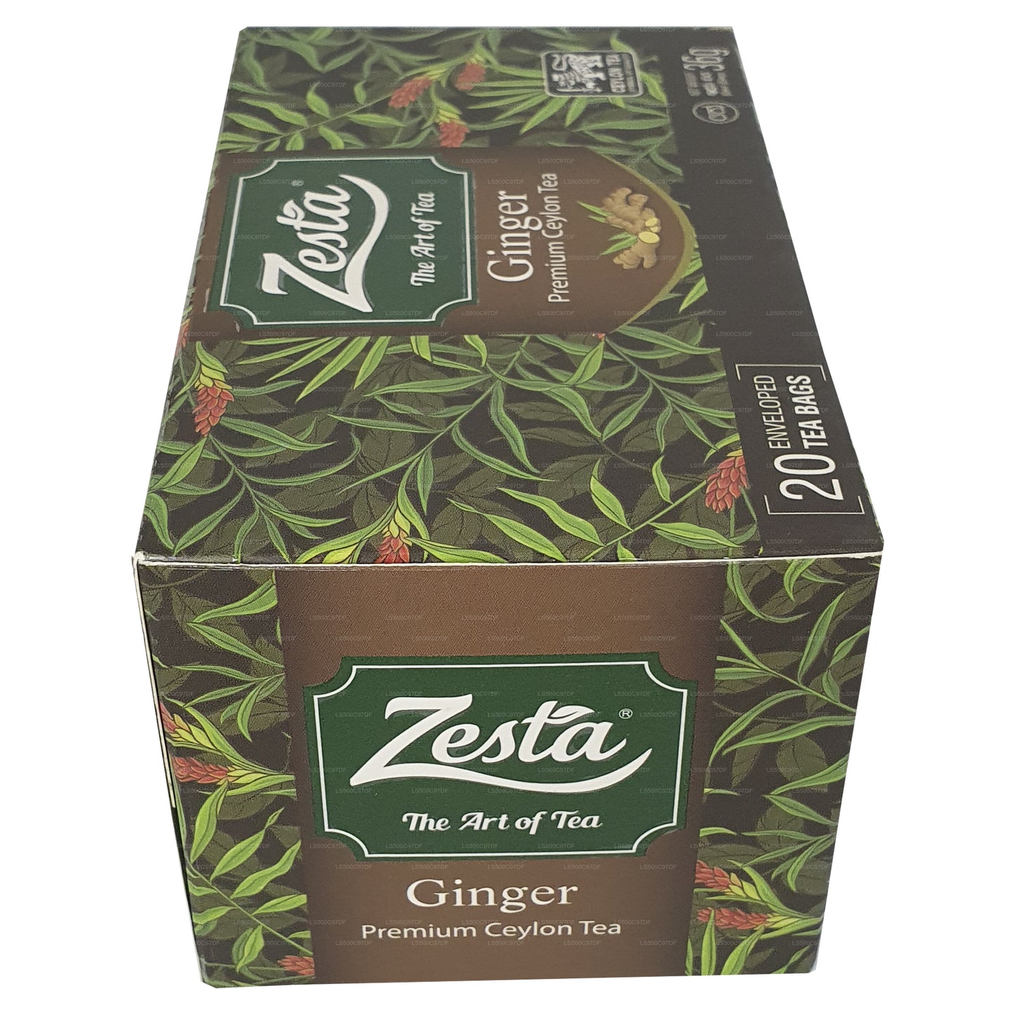 Té de Ceilán Zesta Ginger Premium (36 g) 20 bolsitas de té