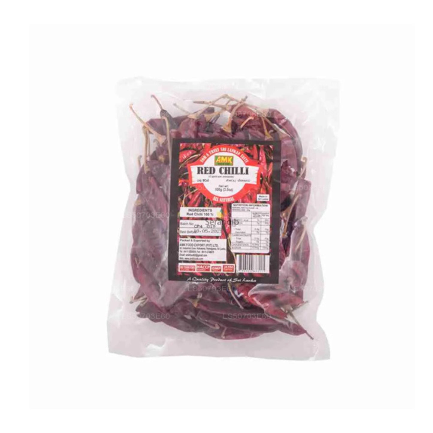 Guindilla roja entera AMK (100 g)