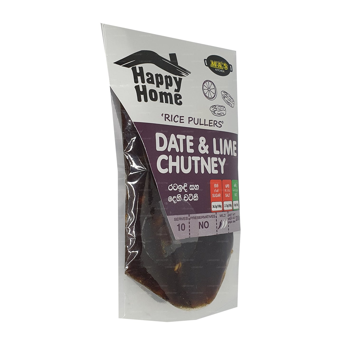 Chutney de dátiles y lima de MA Kitchen (200 g)