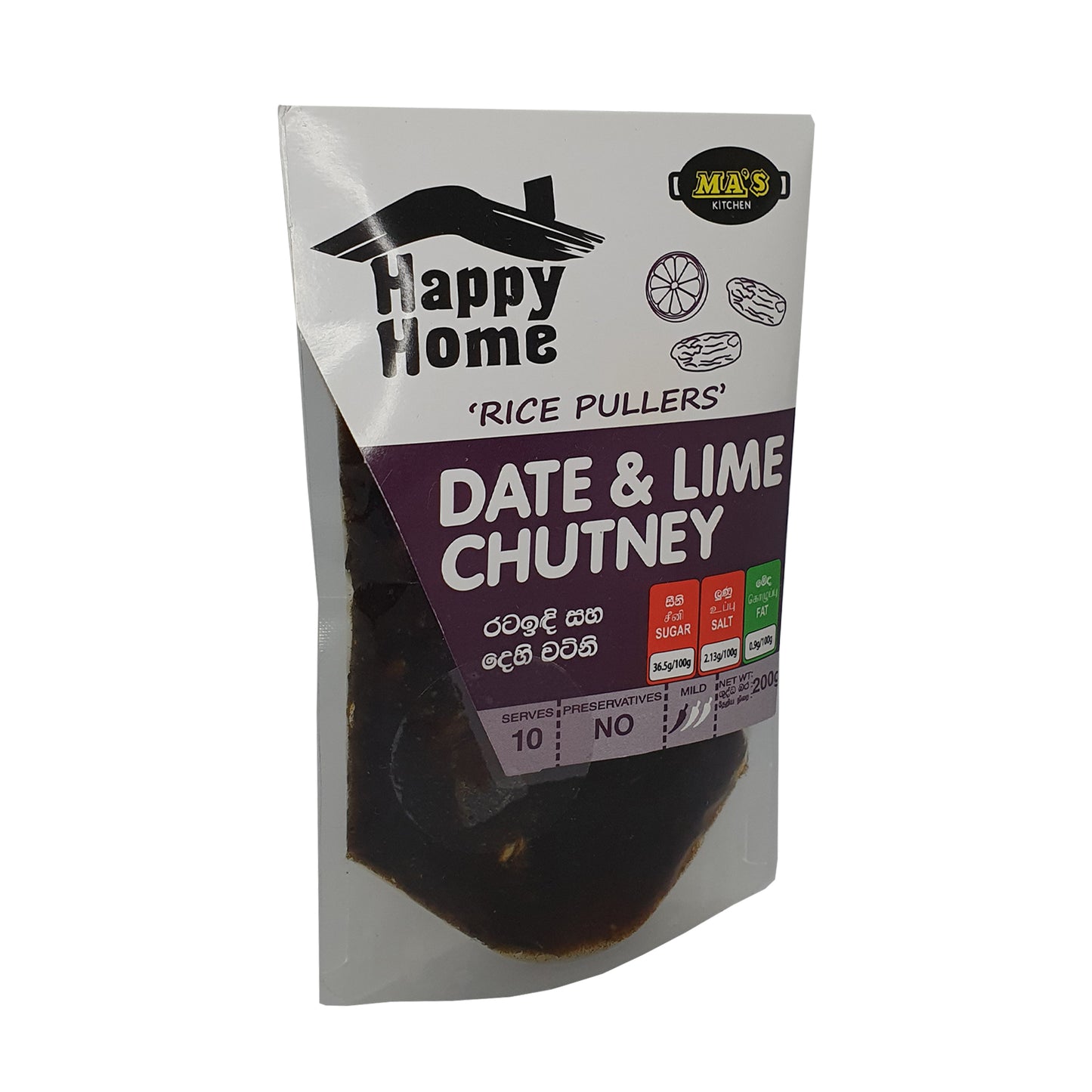 Chutney de dátiles y lima de MA Kitchen (200 g)