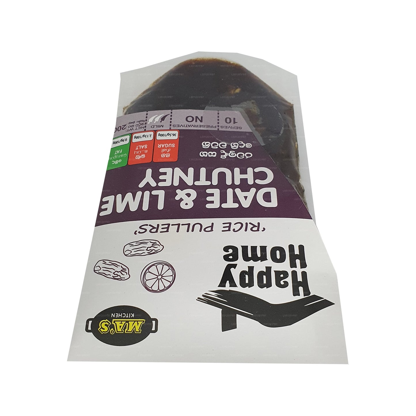 Chutney de dátiles y lima de MA Kitchen (200 g)