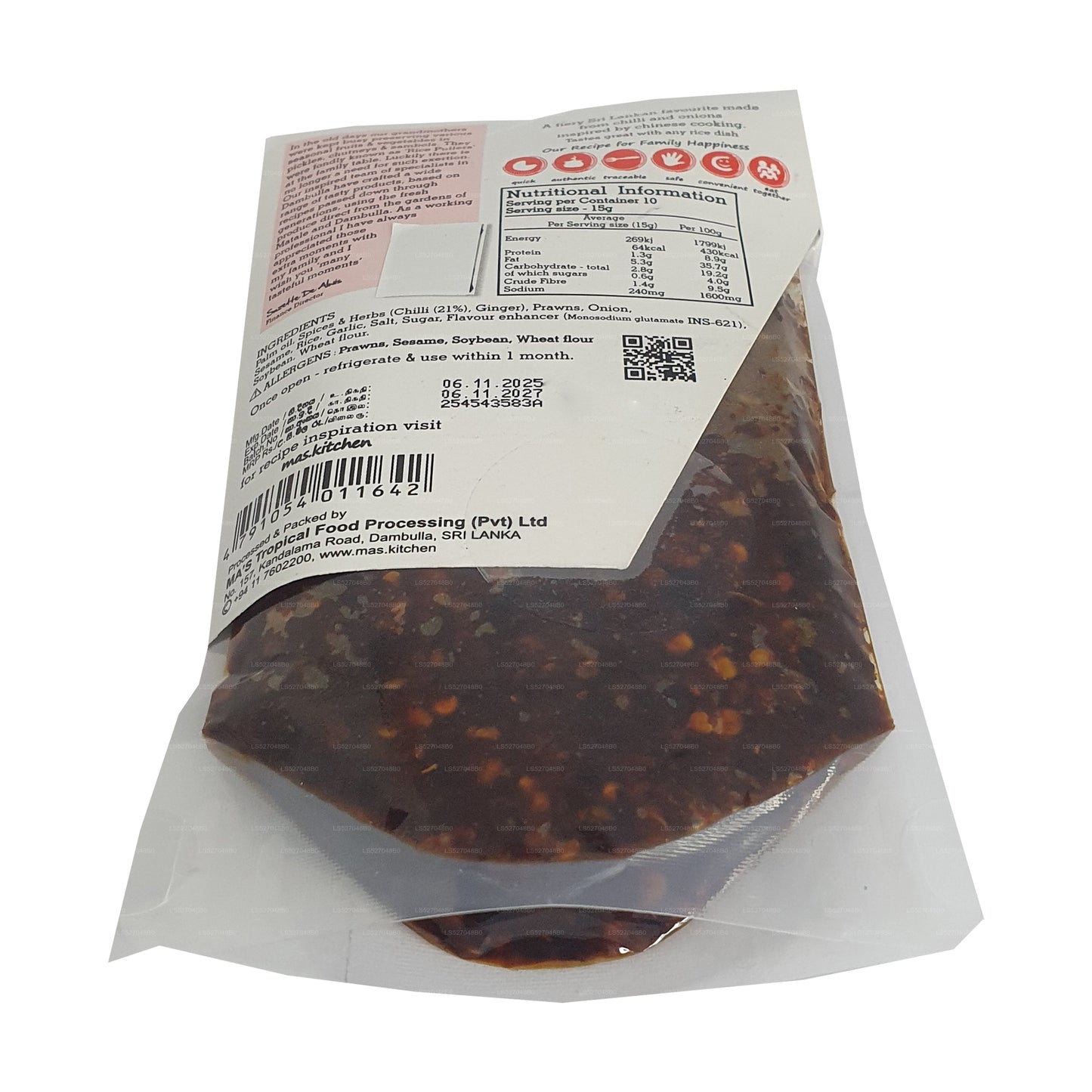 Pasta de chile chino MA's Kitchen (150 g)