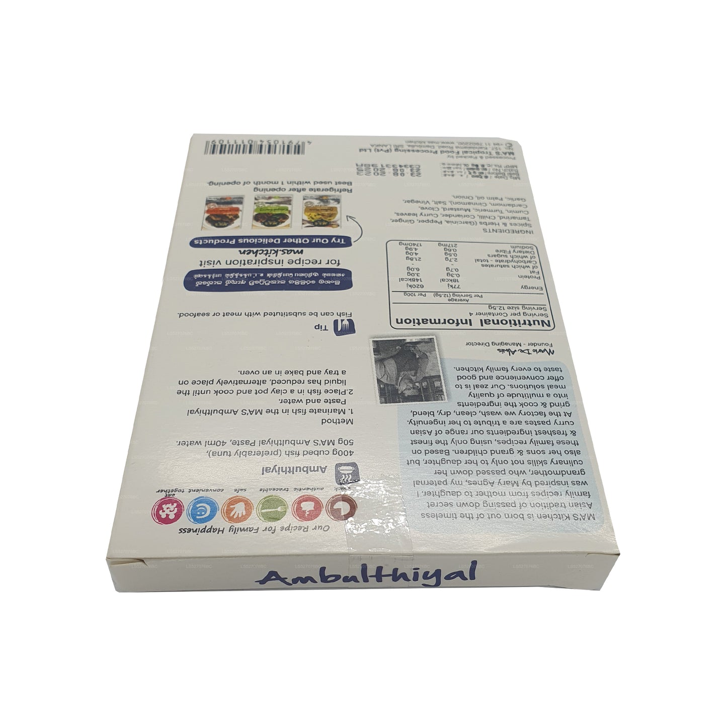 Pasta ambulante de pescado MA's Kitchen (50 g)