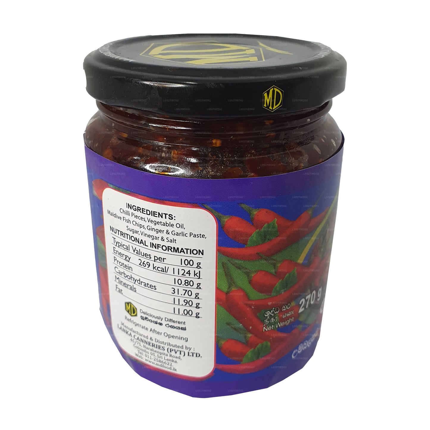 Pasta de chile chino MD con pescado de Maldivas (270 g)