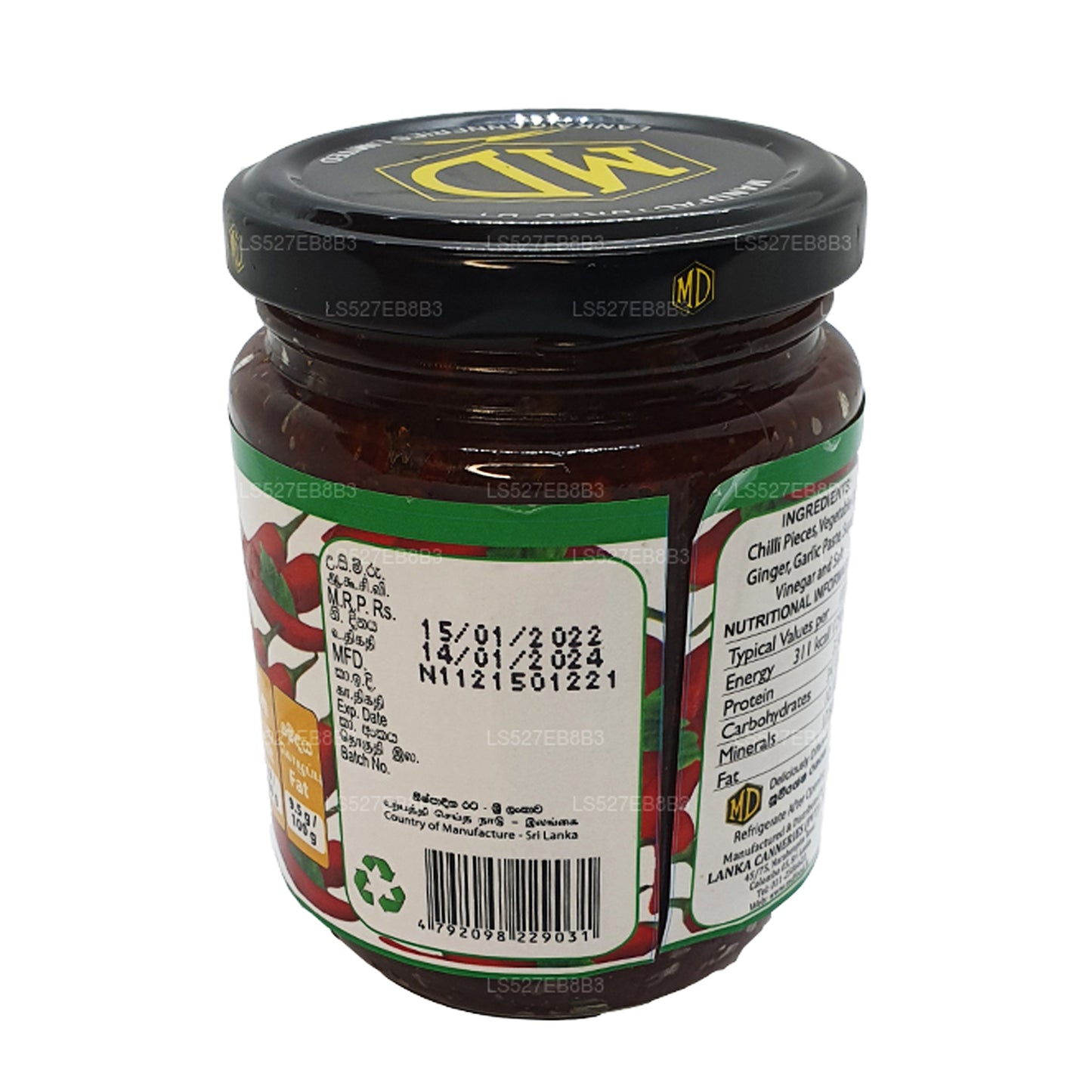 Pasta de chile china vegetariana MD (270 g)
