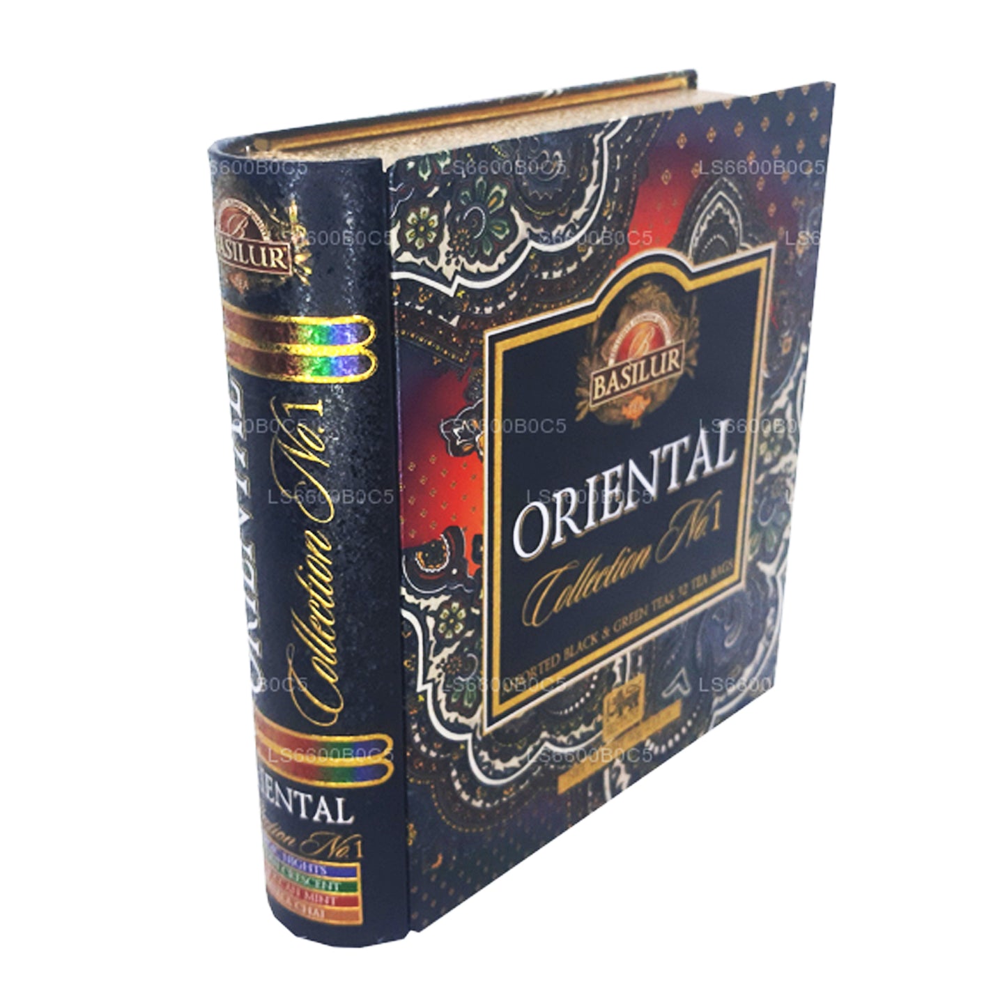 Libro de té Basilur Oriental Collection, volumen 1 (60 g), 32 bolsitas de té