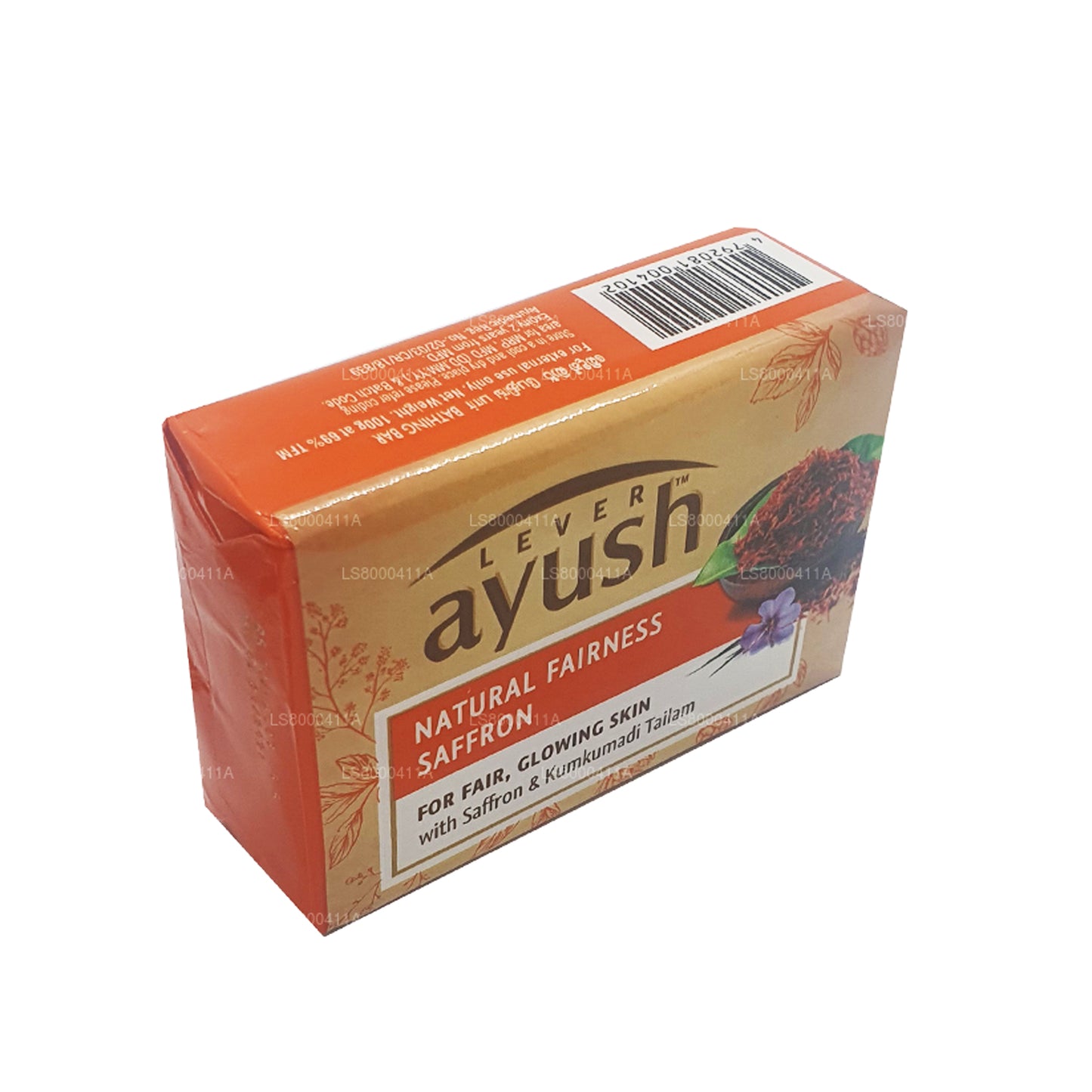 Jabón de azafrán Lever Ayush Natural Fairness (100 g)