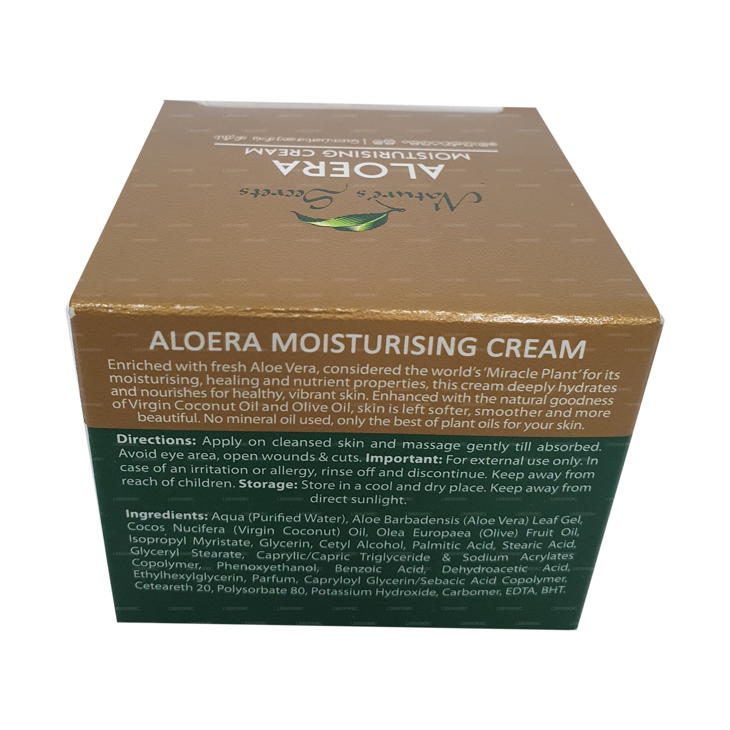 Crema hidratante Aloera de Nature's Secrets (50 ml)