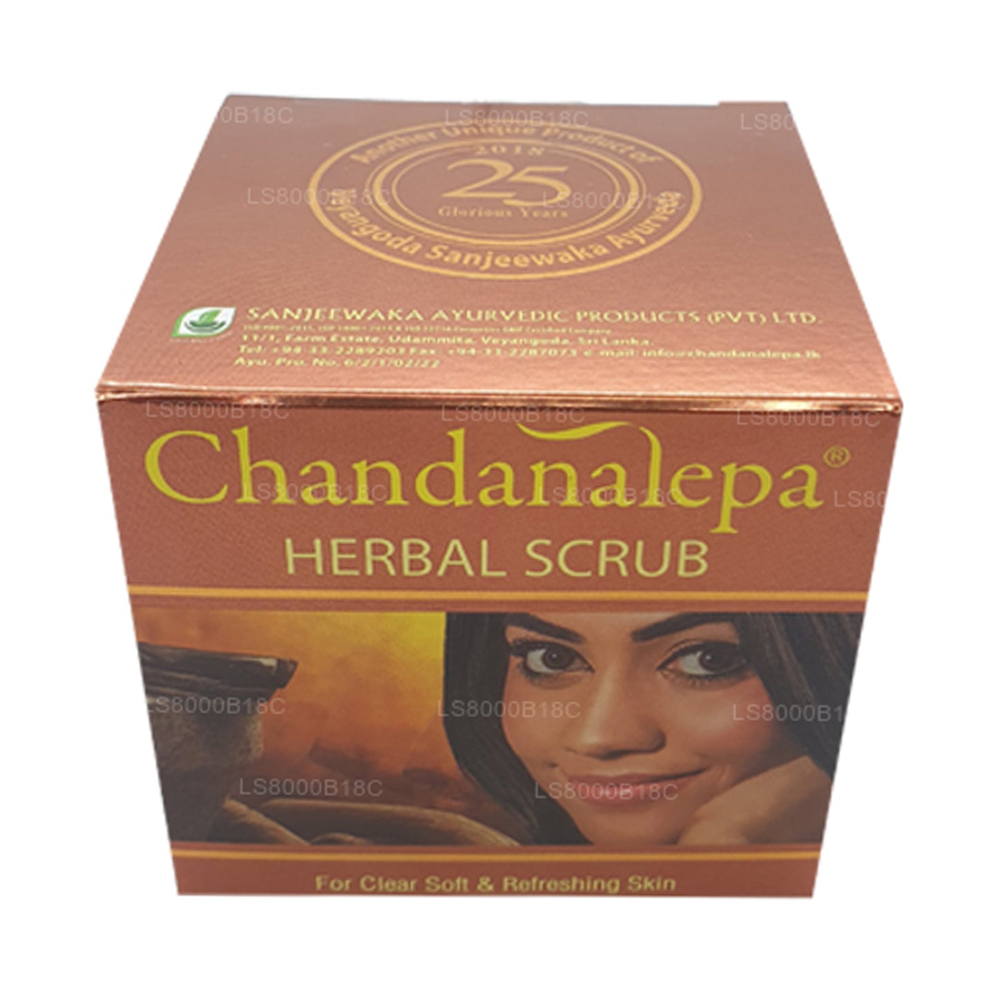 Exfoliante a base de hierbas Chandanalepa (20 g)