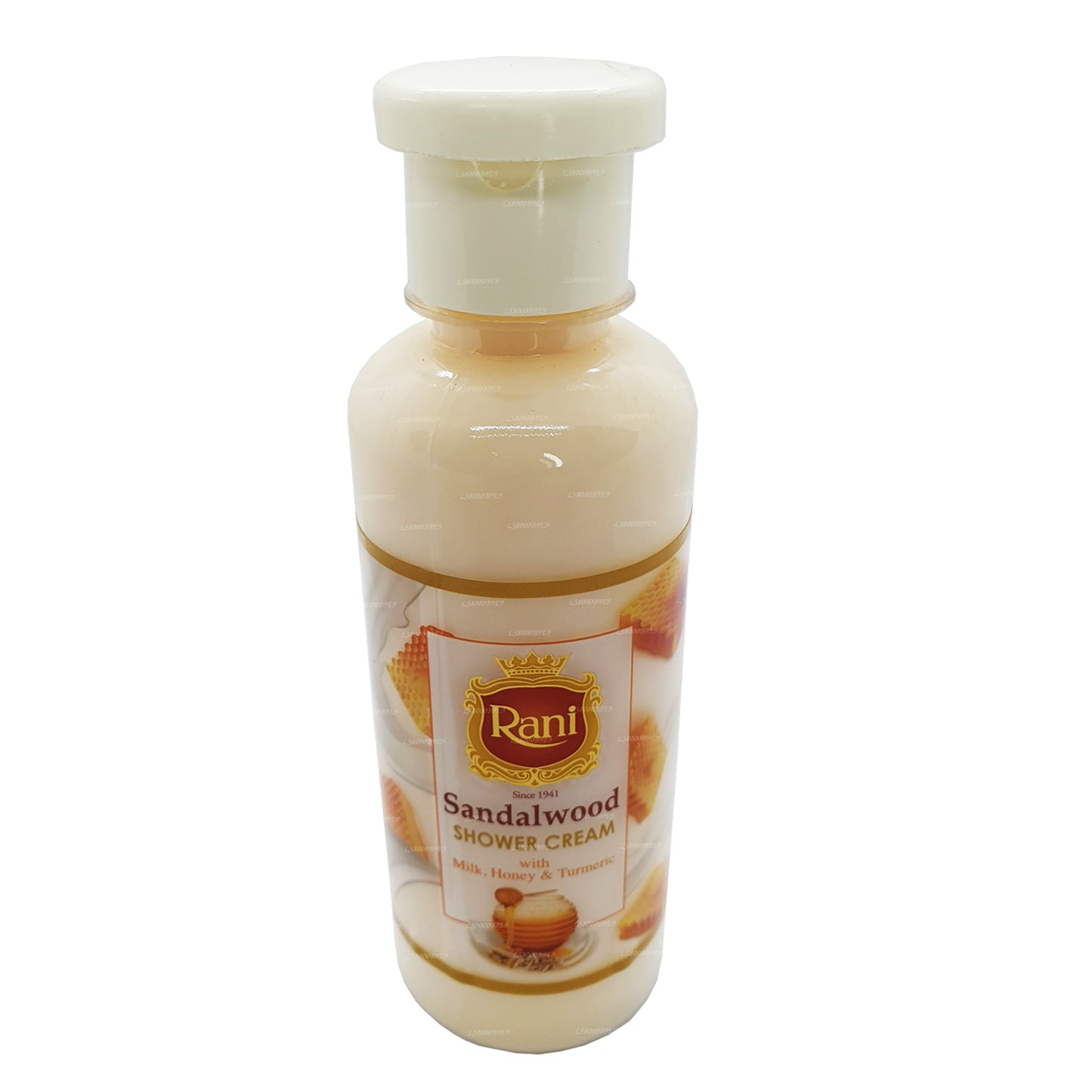 Crema de ducha Swadeshi Rani Sandalwood con leche, miel y cúrcuma (250 ml)