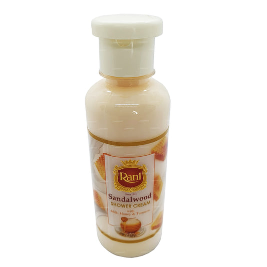 Crema de ducha Swadeshi Rani Sandalwood con leche, miel y cúrcuma (250 ml)