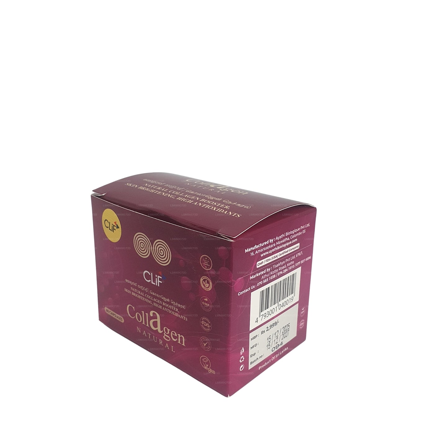 Clif Collagen Natural (60 cápsulas)