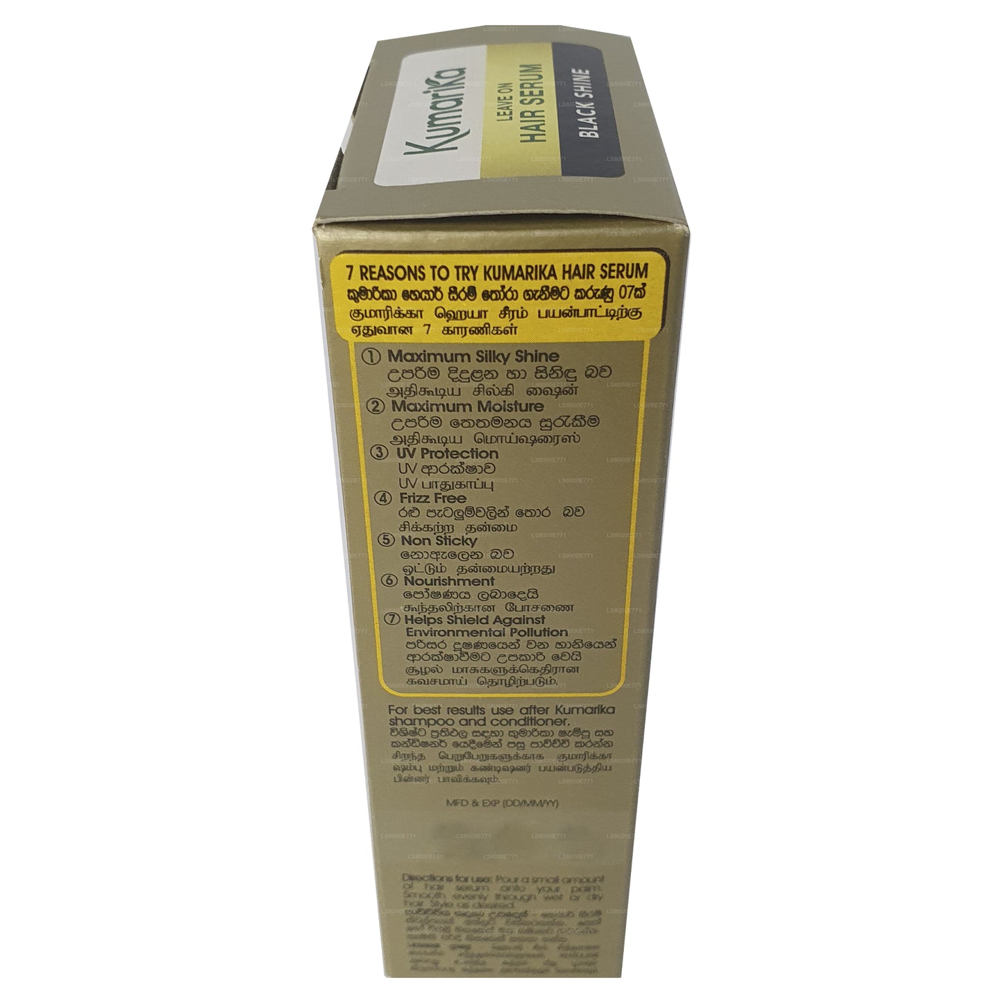 Sérum capilar Kumarika Black Shine (50 ml)