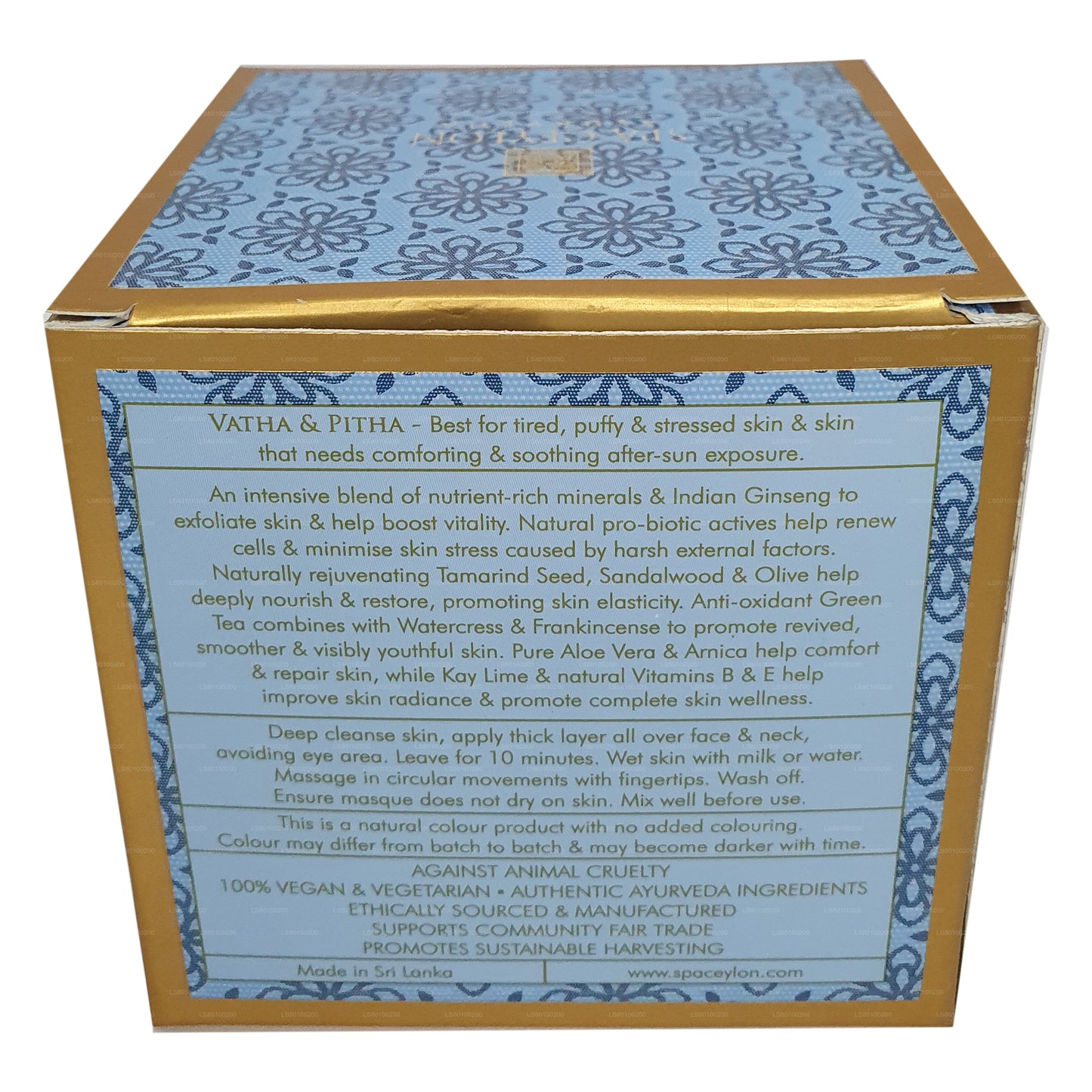 Mascarilla pulidora Spa Ceylon Skin De-Stress Ashwagandha Reviva (200 g)