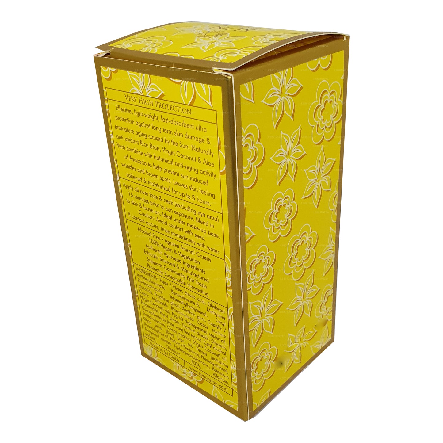 Crema facial antiedad Spa Ceylon SUN Moisture Care UVA + UVB «SPF 50+» (30 ml)