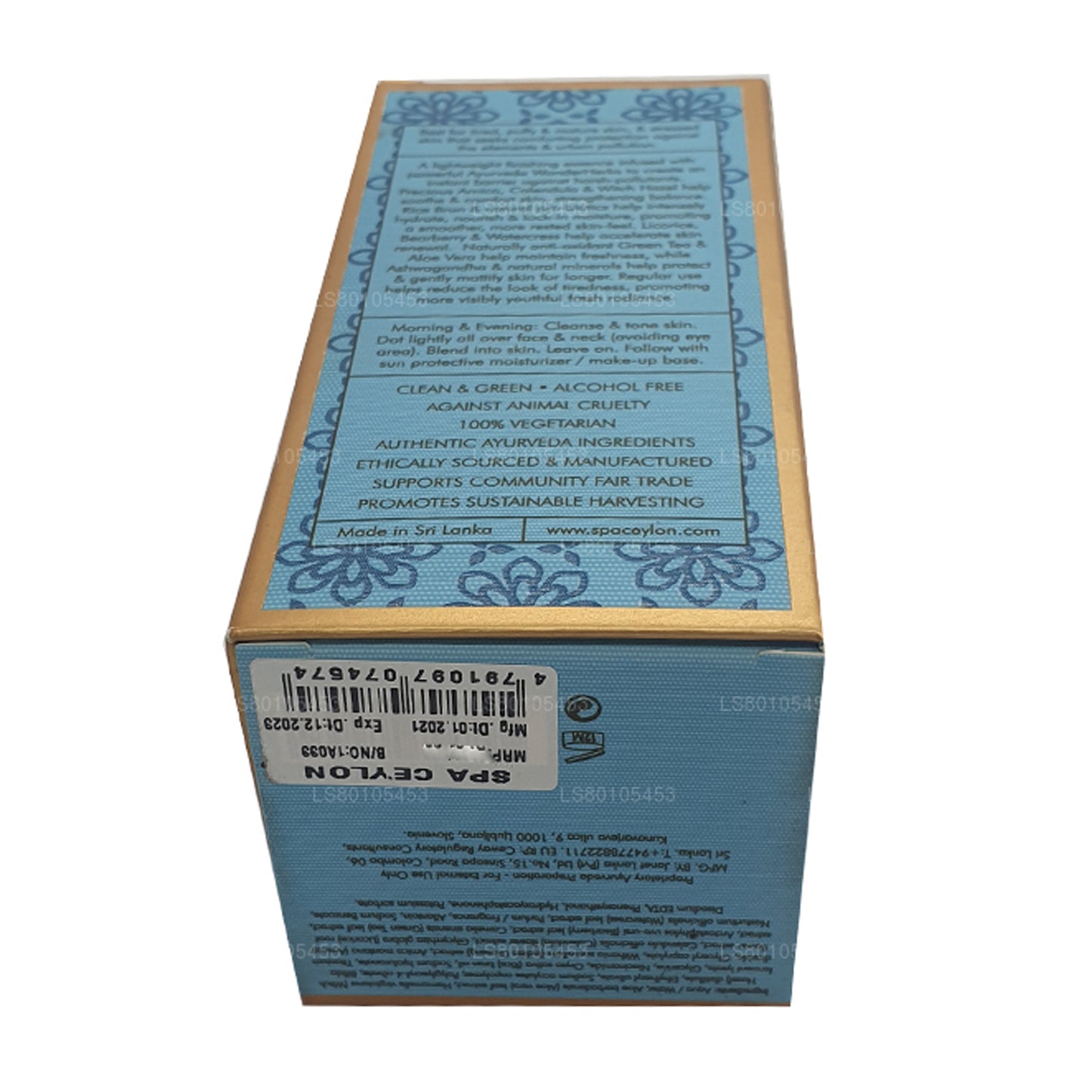 Esencia facial de día antipolución avanzada con Ashwagandha Skin Destress de Spa Ceylon (30 ml)