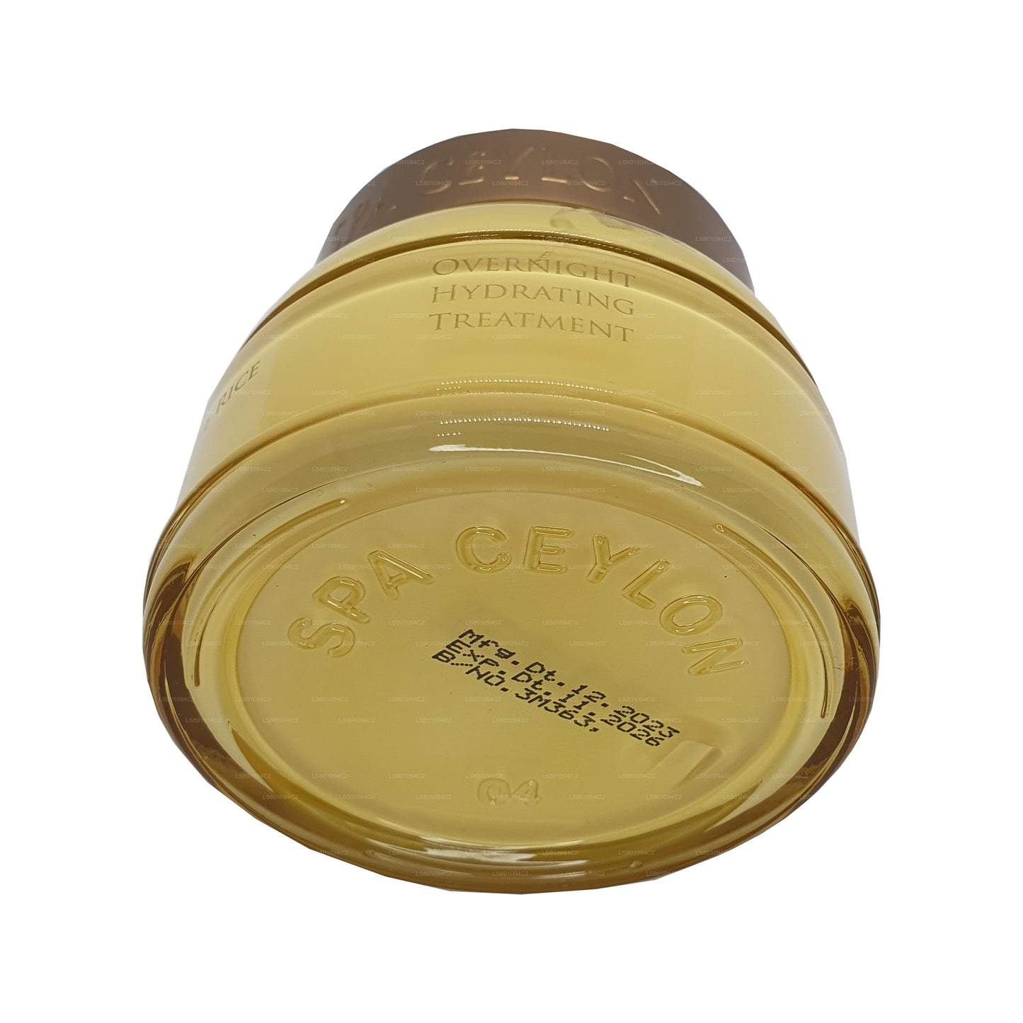 Tratamiento hidratante nocturno de arroz blanco de Ceilán Spa (200 g)