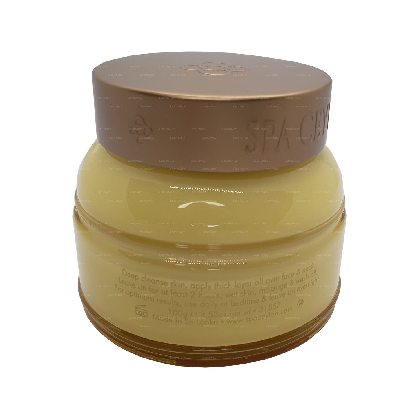 Tratamiento hidratante nocturno de arroz blanco de Ceilán Spa (200 g)