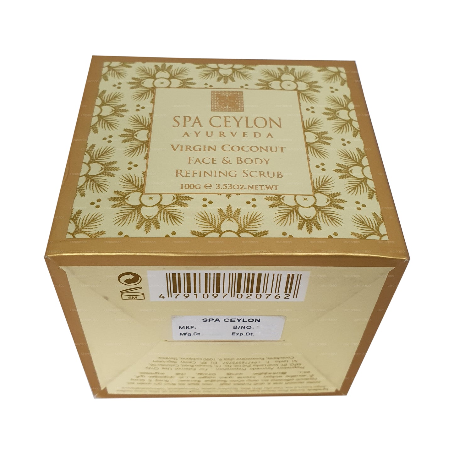 Exfoliante refinador facial y corporal de coco virgen Spa Ceylon (100 g)