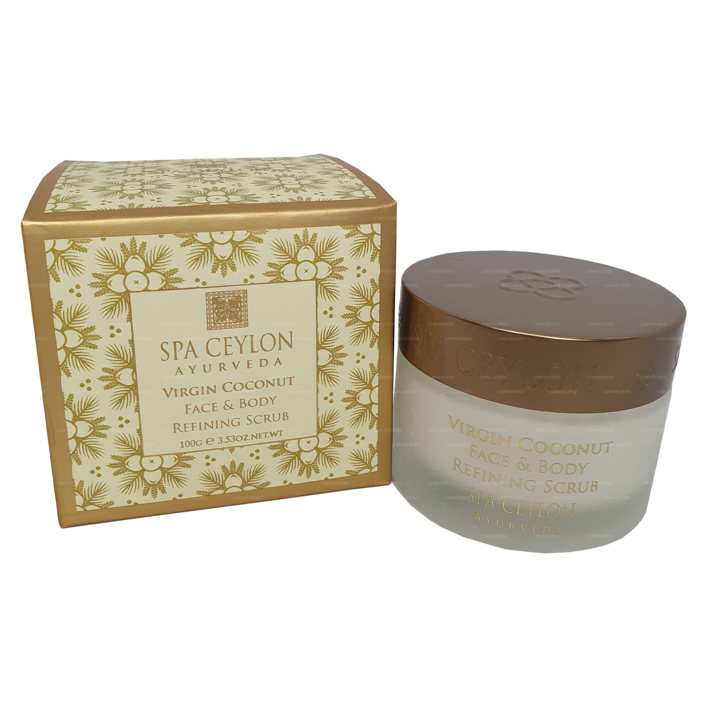 Exfoliante refinador facial y corporal de coco virgen Spa Ceylon (100 g)