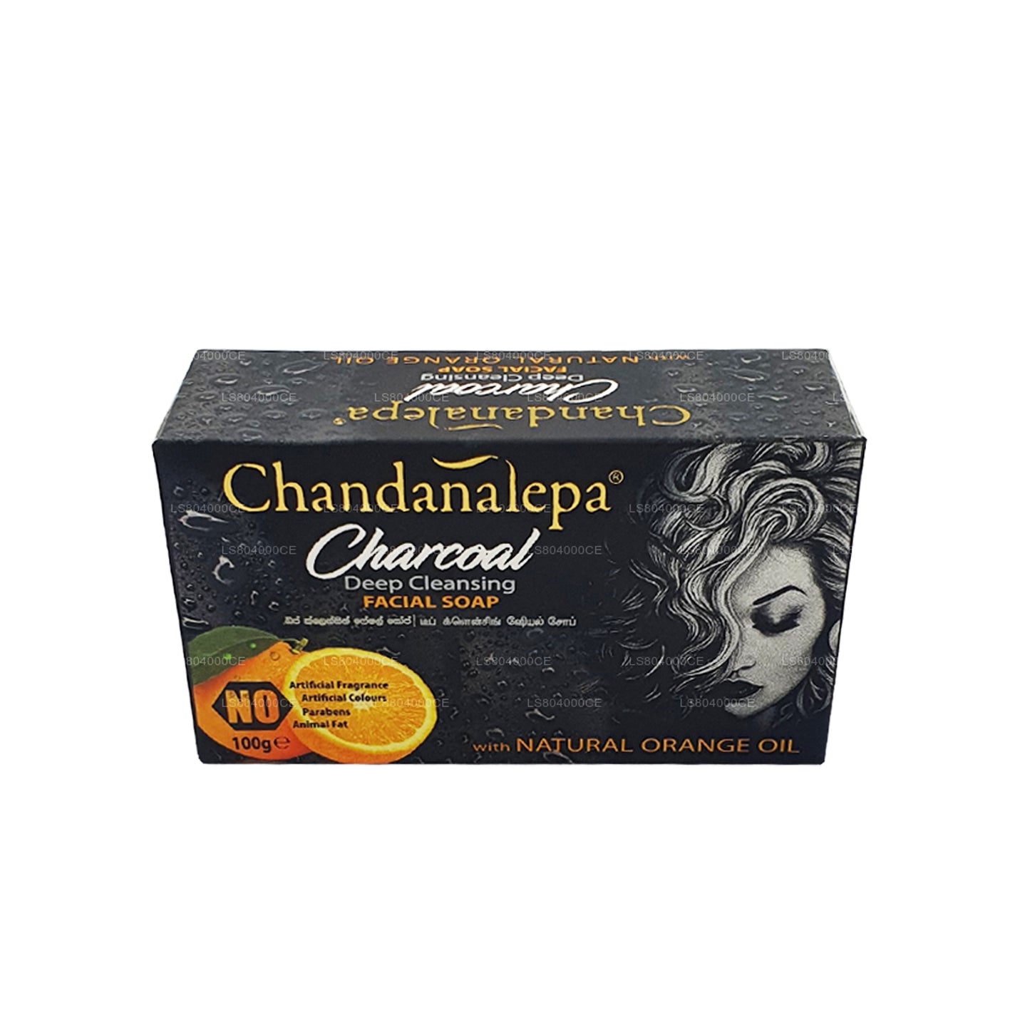 Barra de limpieza profunda Chandanalepa Charcoal (100 g)