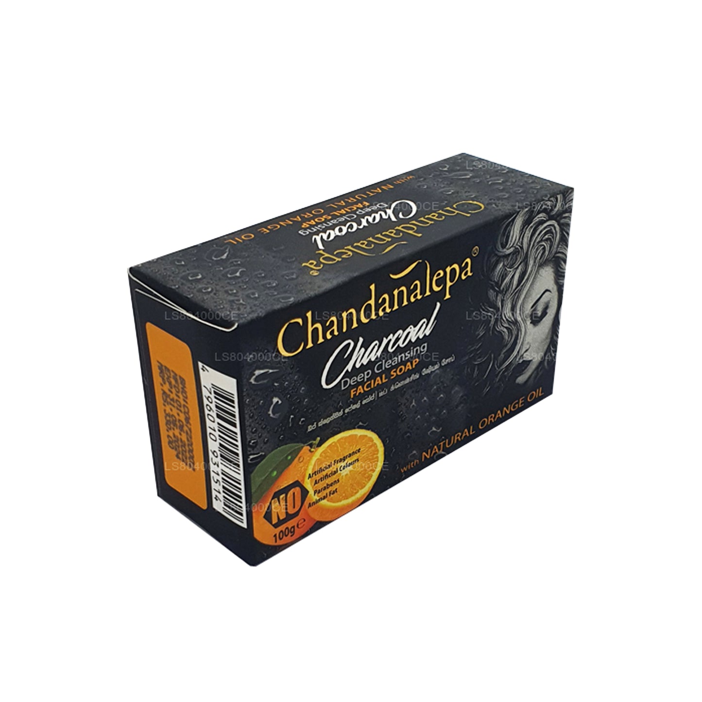 Barra de limpieza profunda Chandanalepa Charcoal (100 g)