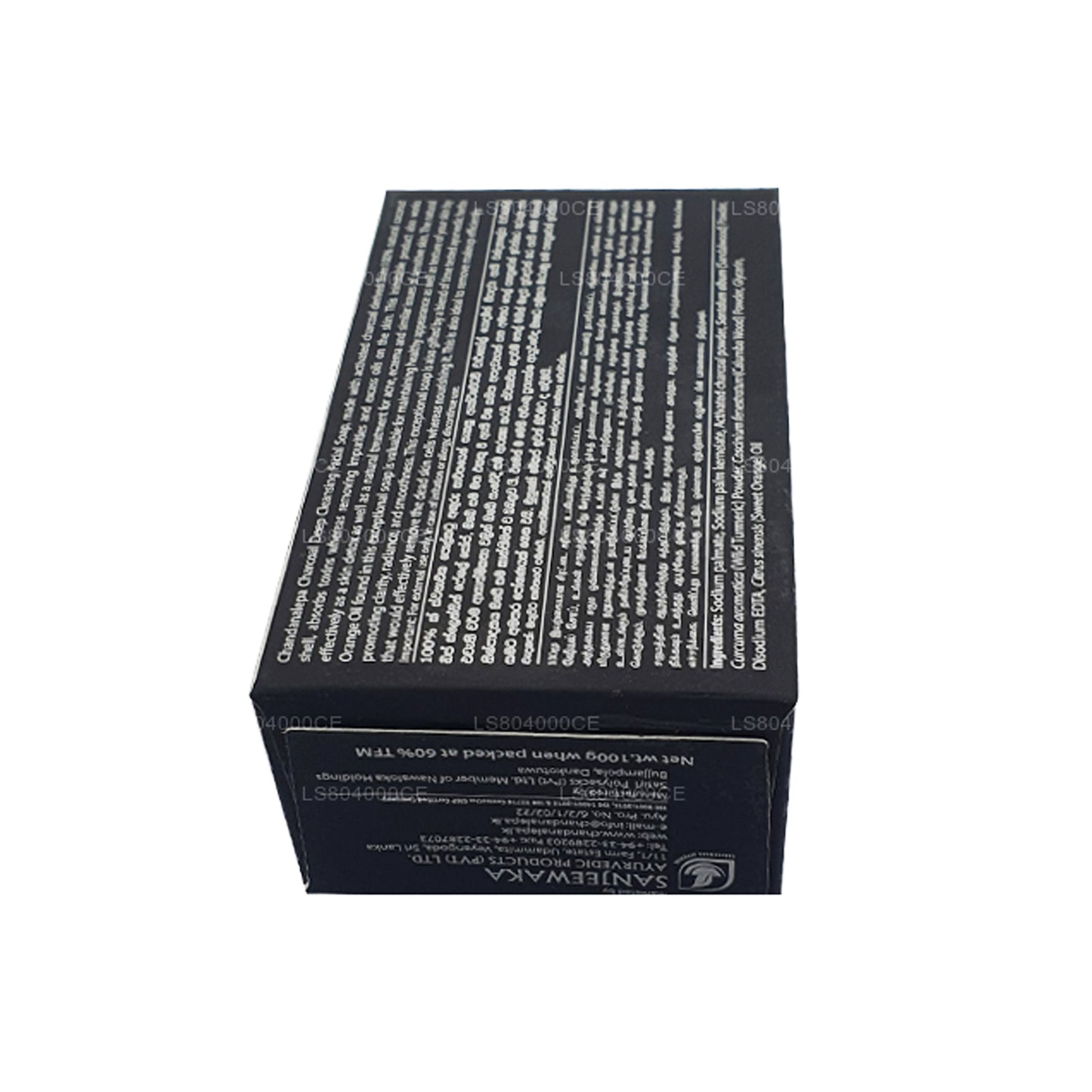 Barra de limpieza profunda Chandanalepa Charcoal (100 g)