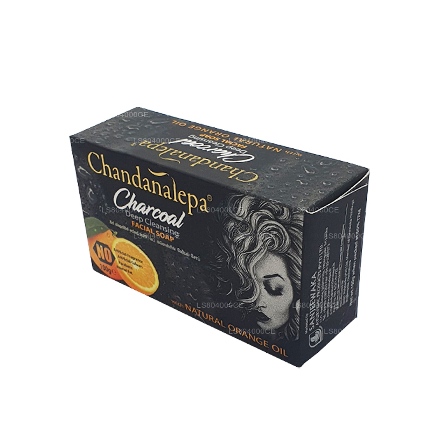 Barra de limpieza profunda Chandanalepa Charcoal (100 g)