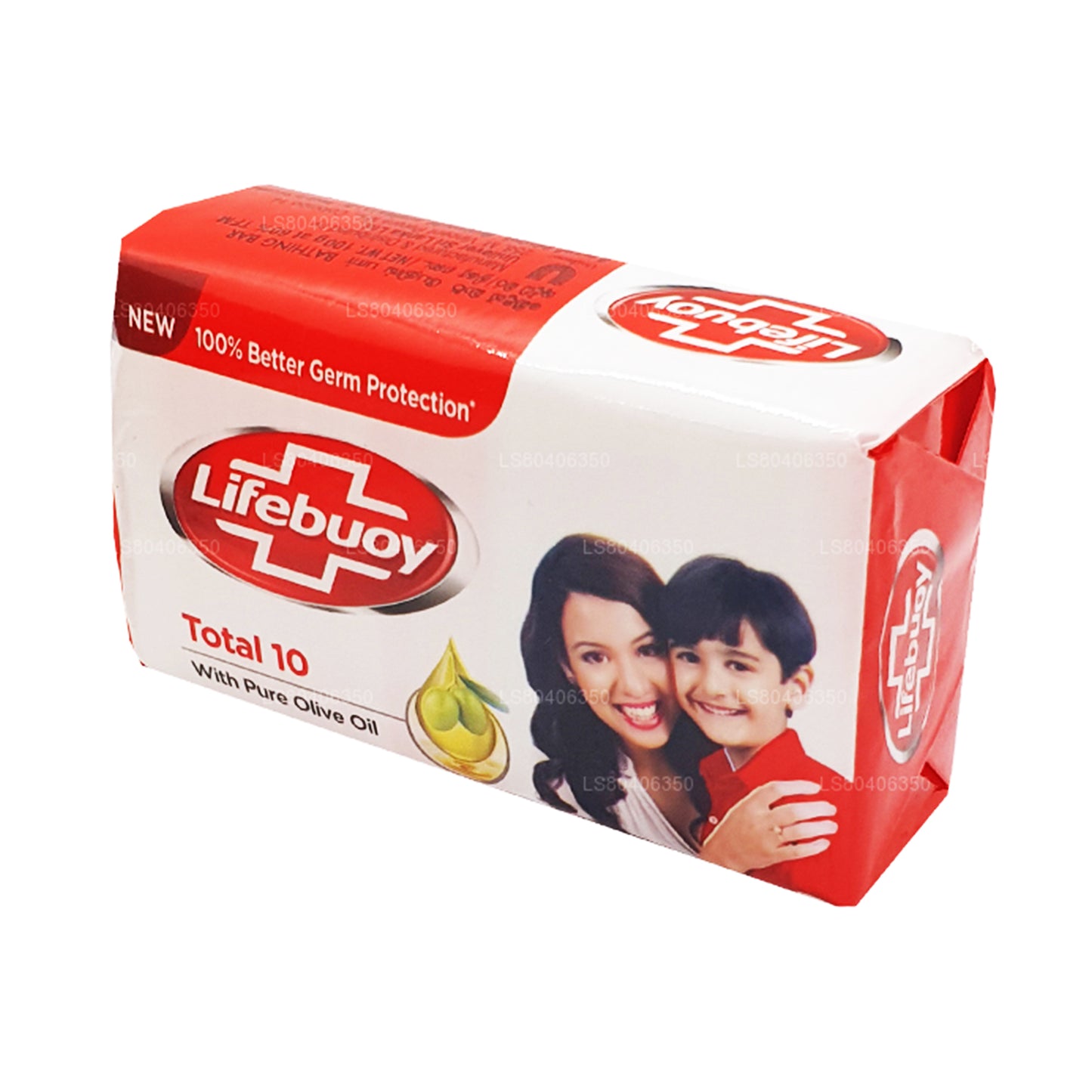 Jabón corporal Lifebuoy Total 10 con aceite de oliva puro (100 g)