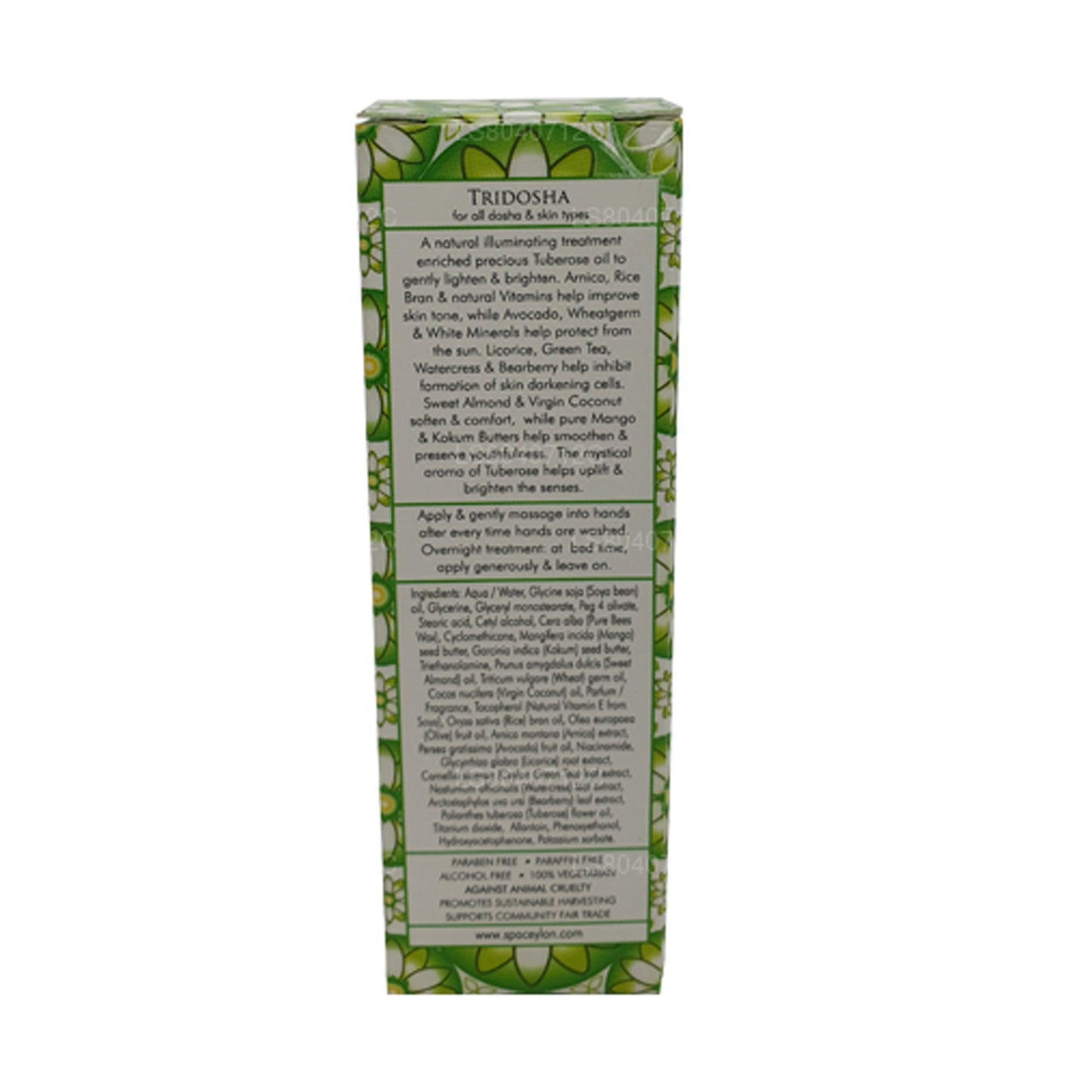 Crema de manos iluminadora Spa Ceylon White Tuberose (30 g)