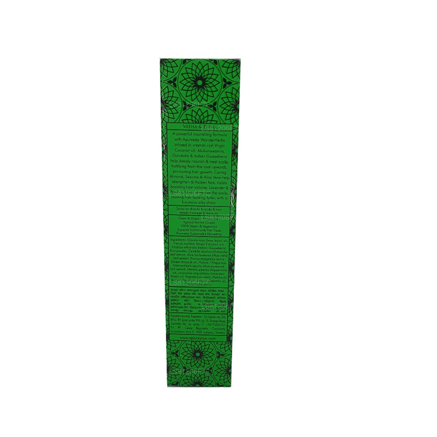 Aceite de masaje Spa Ceylon con aloe vera y hierba acuática para el cuero cabelludo (100 ml)
