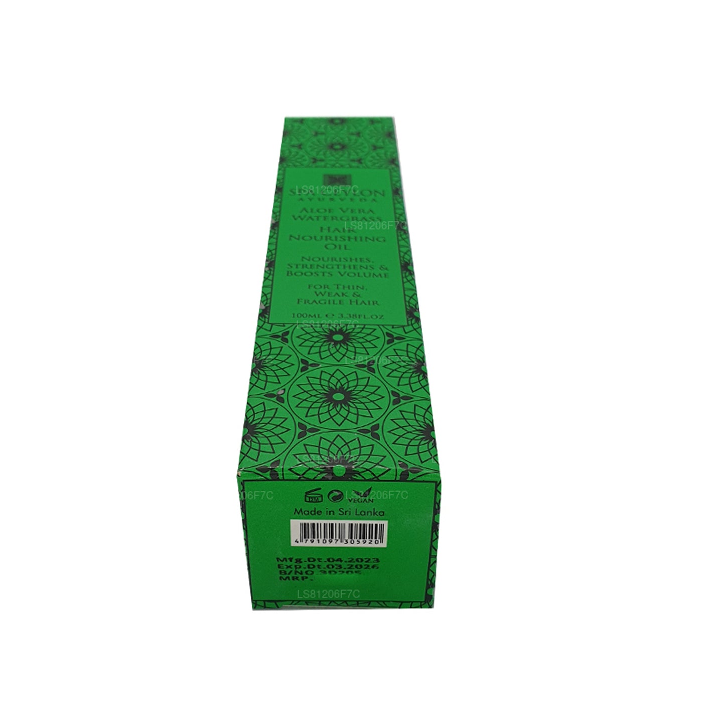 Aceite de masaje Spa Ceylon con aloe vera y hierba acuática para el cuero cabelludo (100 ml)
