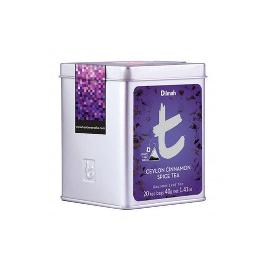Té negro con especias y canela de la serie T de Dilmah (40 g), 20 bolsitas de té