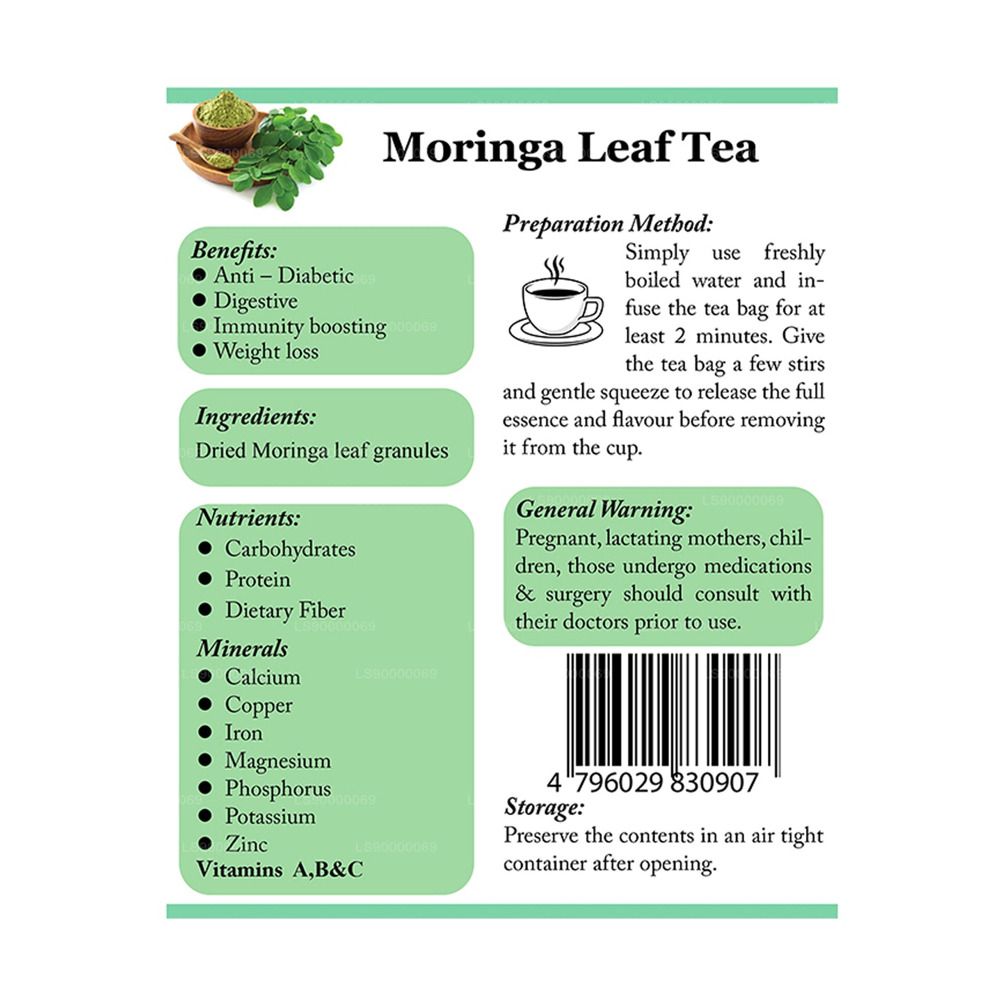 Té de moringa Lifetone (40 g)