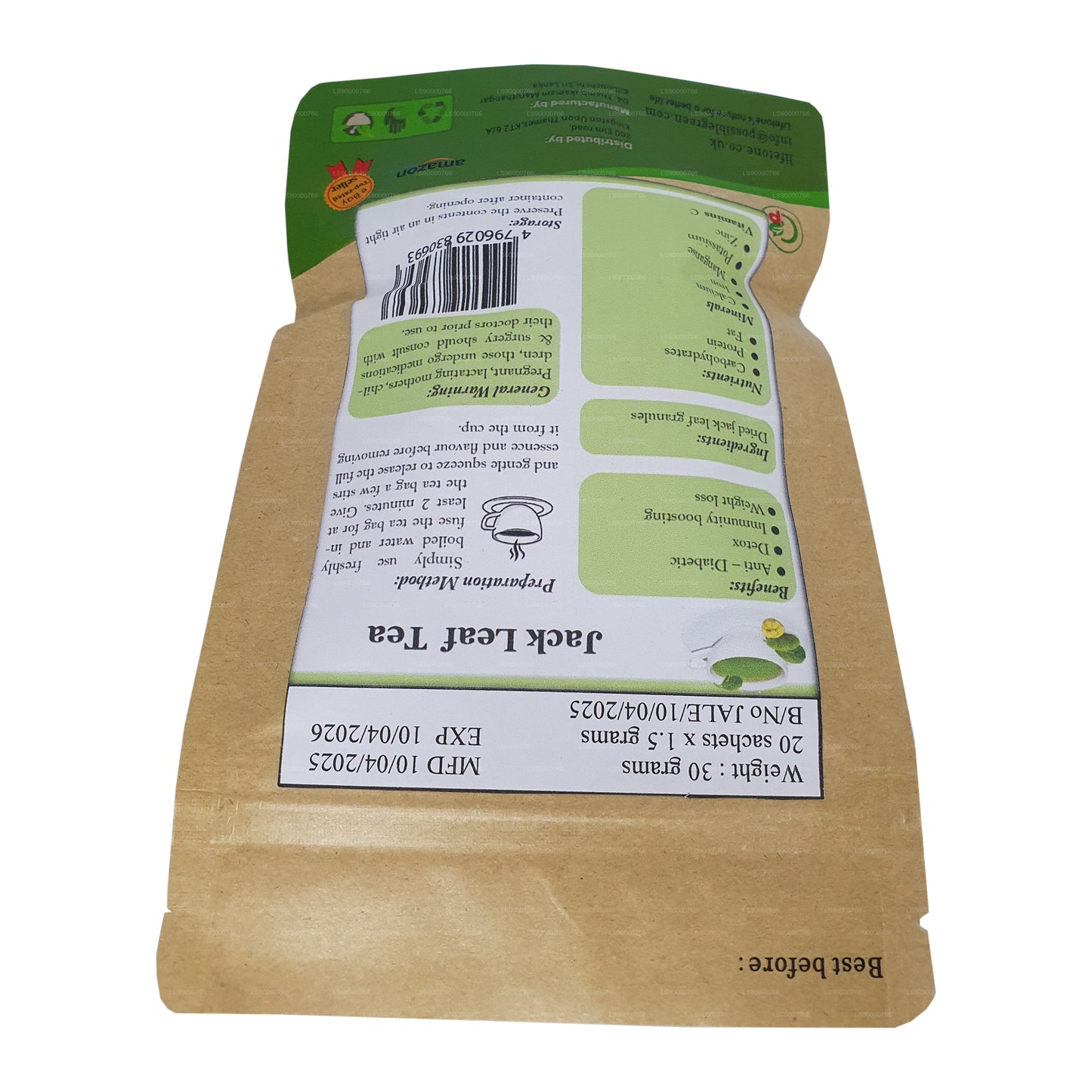 Té de hojas de yaca Lifetone (40 g)